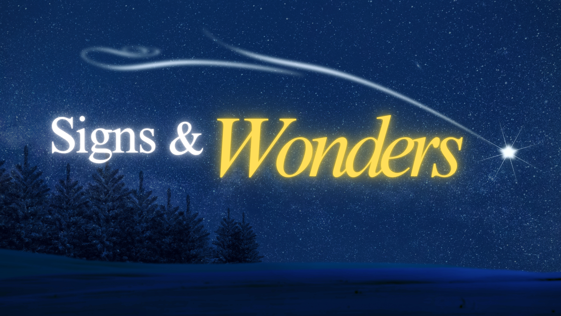 Signs and Wonders
